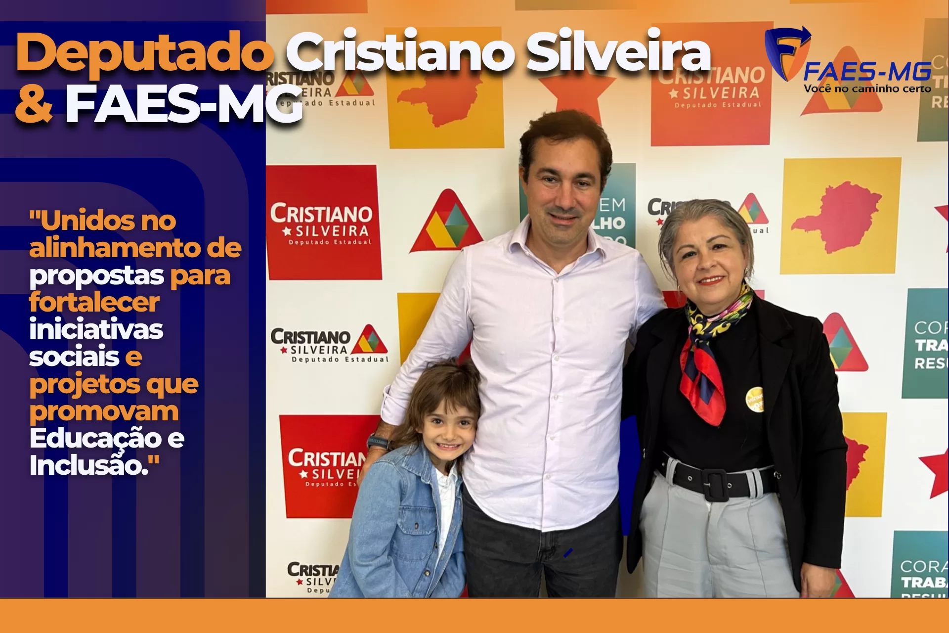 A FAES-MG estreita laços com o deputado Cristiano Silveira para fortalecer programas sociais em Minas Gerais. Conheça os projetos debatidos.